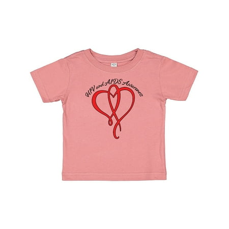 

Inktastic HIV and AIDS Awareness Red Heart Ribbon Gift Baby Boy or Baby Girl T-Shirt