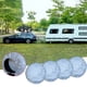 thumbnail image 1 of Fundas para neumáticos de vehículos recreativos protectores de ruedas de remolque lámina de aluminio resistente algodón protección reflectante contra el sol la lluvia y la nieve, 1 of 6