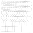 thumbnail image 2 of Acrylic Keychain Blank with Hole, Acrylic Keychain , Acrylic Transparent Circle Discs Shape, Acrylic for craft, 2 of 5