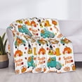 thumbnail image 3 of Disketp Fall Pumpkins And Sunflowers Flannel Blankets - Thick and Warm Blanket for Winter, Soft Fuzzy Plush King Blanket for All Seasons-40"x30", 3 of 6