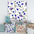 thumbnail image 2 of Designart 'Blue Wildflowers With Leaves III' Traditional Framed Canvas Wall Art Print, 2 of 5