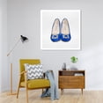 thumbnail image 2 of Wynwood Studio Prints The Perfect Blue Pair Fashion and Glam Shoes Wall Art Canvas Print Blue Light Blue 30x30, 2 of 3