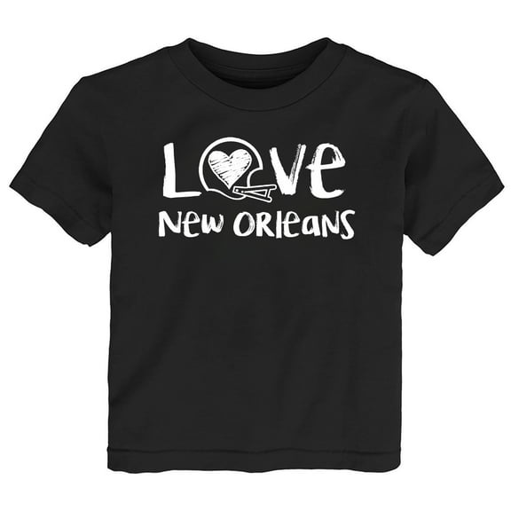 Future Tailgater Chalk Art Love Infant Toddler Youth T-Shirt for New Orleans Fans