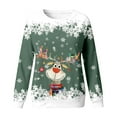 thumbnail image 3 of Gaexia Girls Christmas Sweatshirts Funny Christmas Printed Crewneck Shirt Xmas Holiday Party Pullover Sweaters, 3 of 3