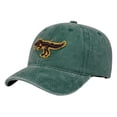 thumbnail image 3 of CYRBOKO Cotton, Sun Protection Breathable Cotton Adjustable Baseball Caps for Kids Green Size 2-6 T, 3 of 6