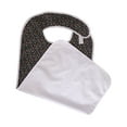 thumbnail image 4 of DMI Adult Bibs for Eating, Waterproof Bib for Men and Women, Large Mealtime Clothing Protector for Senior Citizens, Adult Size Cloth Bibs, Navy Print, 4 of 4