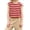 Red, variant on Kids Striped Sleeveless Tank Top, Toddler Boys & Girls Crew Neck Casual Vest, Summer Loose Fit Stripe Tee 1-7 Years Red