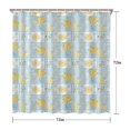 thumbnail image 5 of Pioneer Flower Floral Print Pattern Shower Curtain 72"x72", Bathroom Decorative Shower Curtain Set with 12 Hooks, Waterproof Washable, 5 of 6