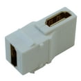 thumbnail image 2 of Keystone Jack Insert/Coupler - HDMI 90Deg,Gold Plated, Female/Female, White, 2 of 2