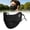 Black, variant on UV Face Mask Sun Protection, Breathable Ice Silk Face Shield for Women Men, Outdoor Cooling Sun Mask, Black
