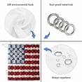 thumbnail image 5 of 4th of July Shower Curtain Set - Small 36" x 72" Washable Bathtub Curtain with 12 Hooks, Red Blue Floral Independence Day Waterproof Fabric Stall Shower Curtains for Bathroom/Bathtub Décor, 5 of 9