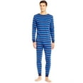 thumbnail image 6 of Leveret Mens Two Piece Cotton Pajamas Red & Black Stripes S, 6 of 10