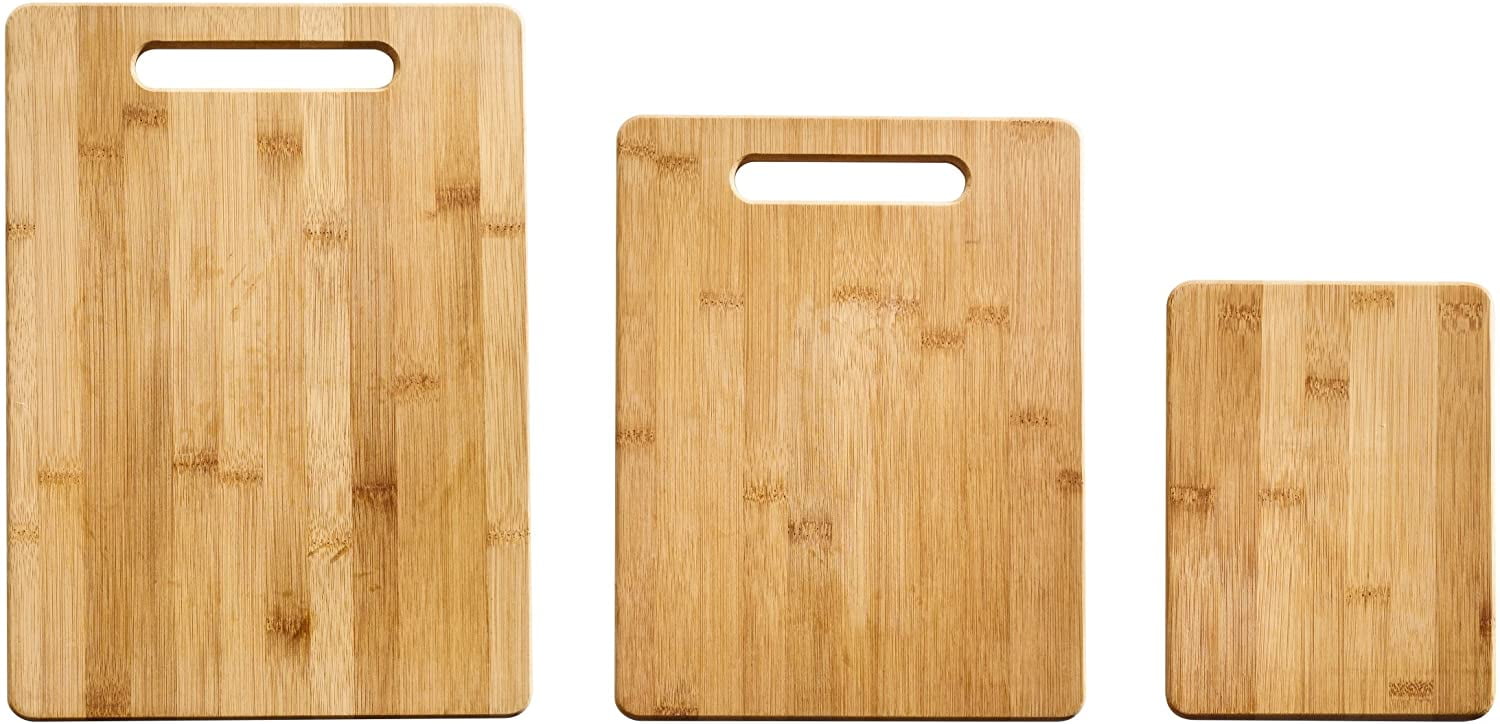 3 Piece Bamboo Cutting Board, Set Of 3 A Orted Size , Brown | Walmart ...