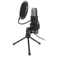 thumbnail image 1 of Microphone de Jeu, Microphone PC avec Éclairage RGB, Filaire USB Omnidirectionnel pour Diffusion en Continu, 1 of 7