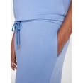 thumbnail image 2 of Joyspun Women's French Terry Lounge Sleep Short Sleeve Top and Capri Pants, 2-Piece Set, Sizes XS-3X, 2 of 4