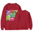 thumbnail image 4 of Chandails en Molleton Grinch pour Femmes Grande Taille Mode Décontractée Imprimé de Noël Manches Longues Col Rond Chandail Chandails en Molleton Grinch Imprimé, P-3TG, 4 of 4