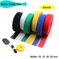 thumbnail image 2 of 130 Rouleaux Attaches de Câble en Nylon Réutilisables 5 M/rouleau Boucle Auto-Adhésive Clip Organisateur de Fil Gestion Attaches de Câble Ruban Rouge Largeur 25mm 15 Rouleaux, 2 of 6