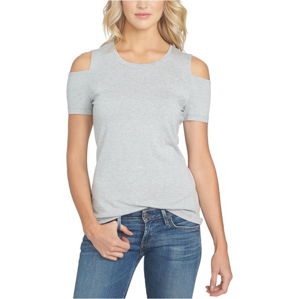 Camiseta básica 1.STATE con hombros descubiertos para mujer gris grande