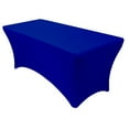 thumbnail image 1 of Mds Pack of 15 Rectangular Stretch 4ft Spandex Table Cover Tablecloths for Wedding - Royal Blue, 1 of 5