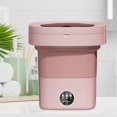 thumbnail image 6 of Foldable Mini Washing Machine Folding Washing Machine, Mini Portable Clothes Washer, 8L Powerful Compact Small Washer for Home, RV, Baby Clothes Pink, 6 of 8