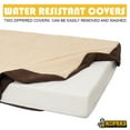 thumbnail image 5 of Kopeks Orthopedic Memory Foam Dog Bed, Brown, X-Large, 50"L x 34"W x 7"H, 5 of 6