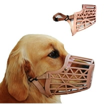 Downtown Pet Supply Dog Muzzle, Adjustable Dog Basket Muzzle Beige, Size 1