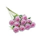 thumbnail image 2 of Yuarrent 10 piezas de tela de simulación de flores artificiales de larga duración para el hogar, sala de estar, fiesta, plantas decorativas de flores Flores artificiales Rosa claro Yuarrent HA084570-02, 2 of 6