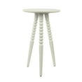 thumbnail image 6 of Décor Therapy Silverwood Allison Compact Round Accent Table with Turned Legs, Sea Glass, 6 of 7