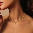 thumbnail image 2 of Turandoss 14K Gold Plated Dainty Beaded Initial Choker Necklace for Women Teen Girls Cute Letter A-Z Jewelry Trend Personalized Birthday Gifts for Her Little Girls, 2 of 8