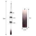 thumbnail image 2 of fastboy Metal Wind Chimes With Beautiful Bells Addition To Patio Decoration Wind Chime With Bells Wind Bell 3 Bell Red 1 Pc, 2 of 6