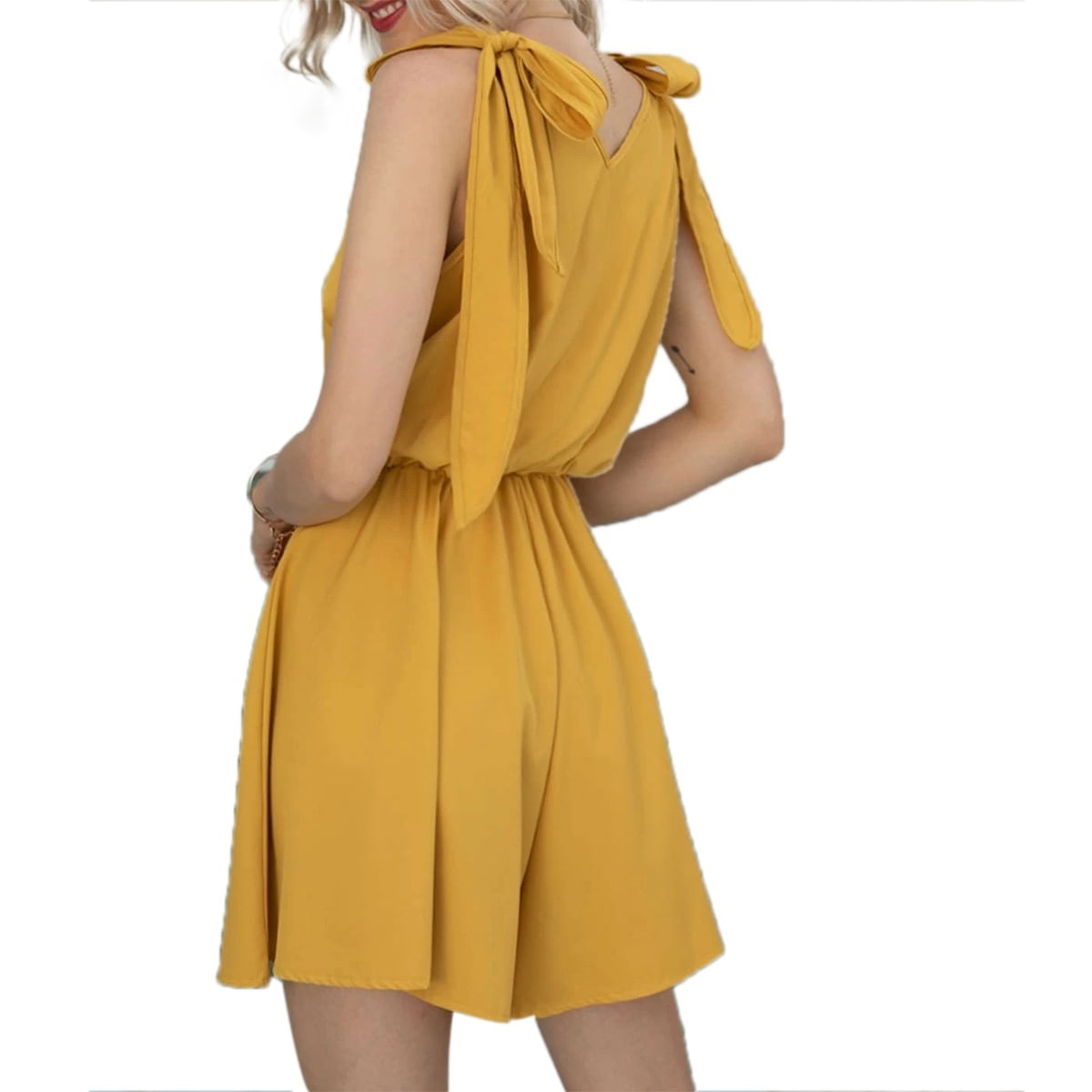 yellow one piece outfit