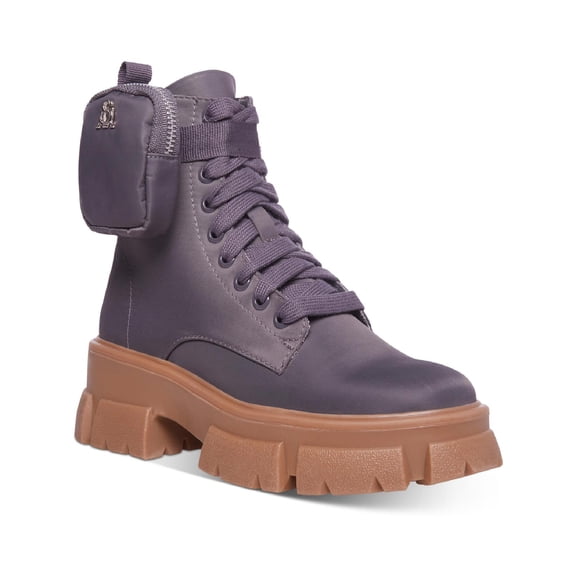 Steve Madden Womens Tanker P Ankle Platform Combat & Lace-up Boots