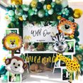 thumbnail image 3 of Muyoka Kit de arco de globo con tema de jungla de animales, conjunto de arco de guirnalda de globos DIY, globos reutilizables, suministros de fiesta de hojas de palma verde Muyoka Hogar, 3 of 7