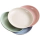 thumbnail image 1 of Platos de paja de trigo irrompibles, saludables, sin BPA, aptos para microondas y lavavajillas, estilo que ahorra espacio con bordes redondeados suaves, 4 colores, 7,8 pulgadas de diámetro, perfectos, 1 of 6