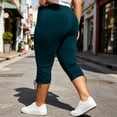 thumbnail image 6 of Maean Women's Capris Leggings Workout Athletic Elastic Waist Yoga Pant Casual Solid Color Pants, 6 of 7