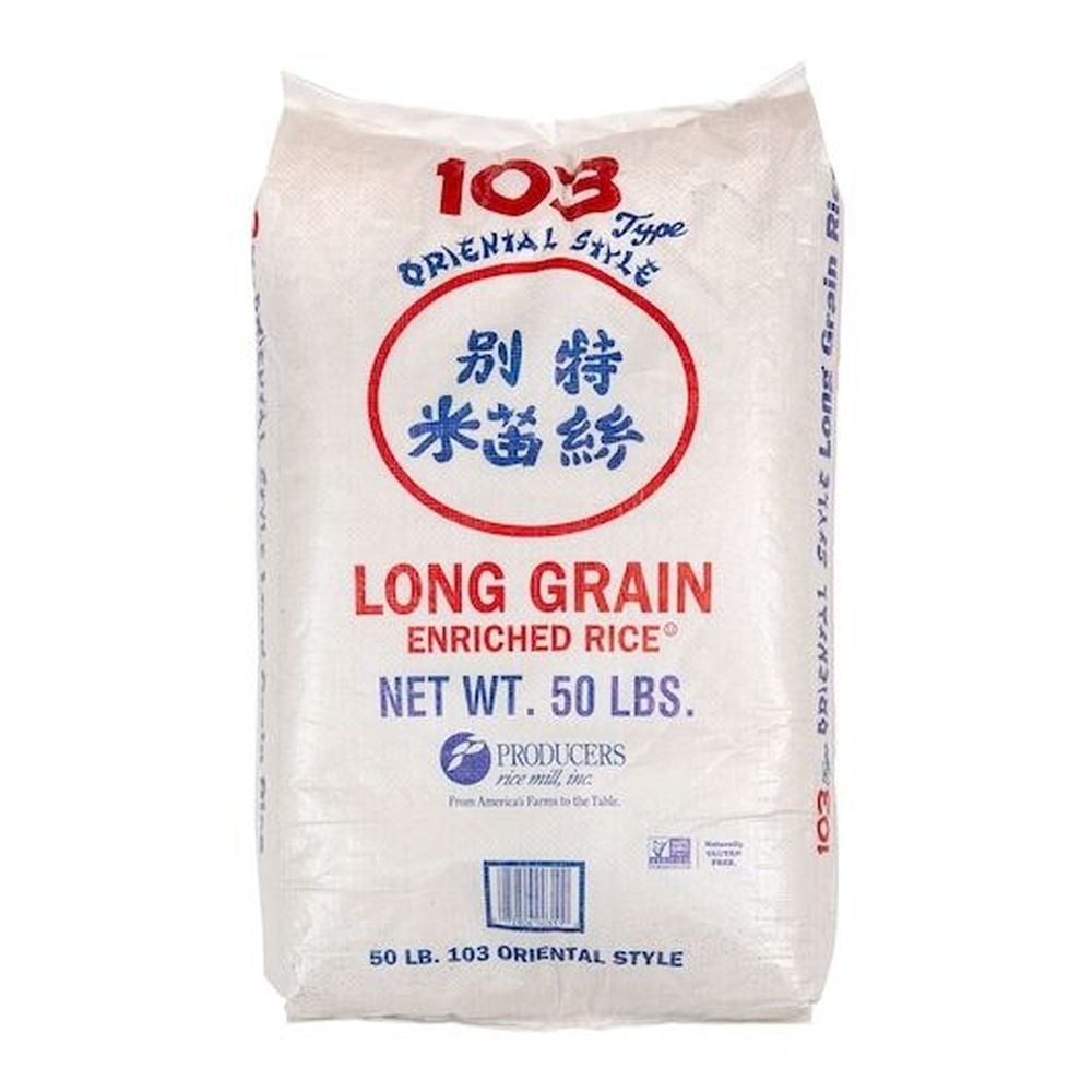 Producers Rice Oriental Long Grain, 50 Pound -- 1 Each.