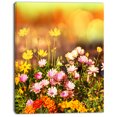 thumbnail image 2 of Beautiful Multi Color Flowers - Floral Canvas Art Print, 2 of 3
