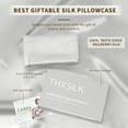 thumbnail image 5 of THXSILK 25 Momme Luxury Silk Pillowcase with Gift Box, Both Side Grade 6A Mulberry Silk, Hidden Zipper Pillowcase for Hair and Skin, Gift Set, BrickRed, Standard Size(20"x26"), 5 of 6