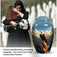 thumbnail image 3 of Eagle In Mountains Large Urn For Adults Ashes Female & Male - Memorial Urn For Adult Ash - Burial Cremation Urns For Human Ashes Women - Funeral Remains, 3 of 5