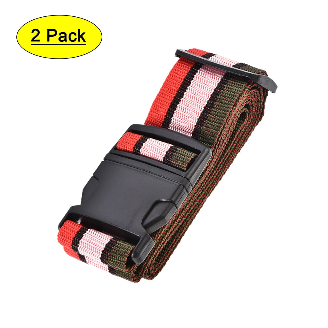 Unique Bargains Luggage Straps Suitcase Belts, Adjustable PP Travel Bag
