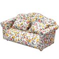 thumbnail image 1 of Mini Furniture Model Floral Sofa Adornment Doll House Micro Landscape Sofa, 1 of 3