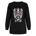 thumbnail image 4 of Moda mujer estampado cuello redondo pulóver Tops manga larga cómoda blusa sudadera Fridja  czfsfas5785, 4 of 6