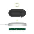 thumbnail image 6 of onn. Silicone Charging Case Cover with Keychain Clip for Apple AirPods (1st, 2nd generation) - Textured Black, 6 of 7