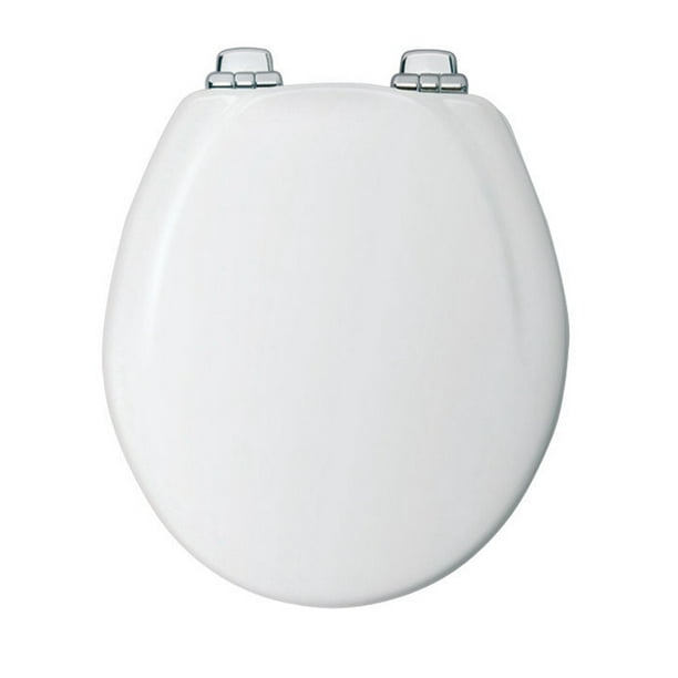 Mayfair Slow Close Round White Molded Wood Toilet Seat