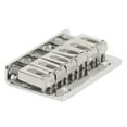 thumbnail image 4 of Guitar Fixed Saddle Bridge, 6 String Beautiful Looking Robust Decorative Guitar Hardtail Bridge Set  For Maintenance Silver,Black,Gold, 4 of 8