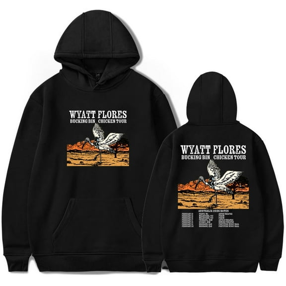 Wyatt Flores Bucking Bin Chicken Tour 2026 Merch Hoodies Women Men Casual Long Sleeve Sweatshirt Fashion Clothes