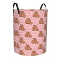 thumbnail image 2 of Balery Heart Capybara Round Laundry Basket with Handles Waterproof Freestanding Laundry Hamper for Clothes Toys in the Dorm and Family-Small, 2 of 8
