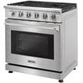 thumbnail image 2 of KOSTCH 30-in 5 Burners 4.55-Cu ft Convection Oven 110V Freestanding Natural Gas Range in Stainless Steel, 2 of 7