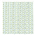 thumbnail image 2 of Ambesonne Floral Shower Curtain, Ivy Branch and Flowers, 69"Wx75"L, White Grey Yellow Green, 2 of 4