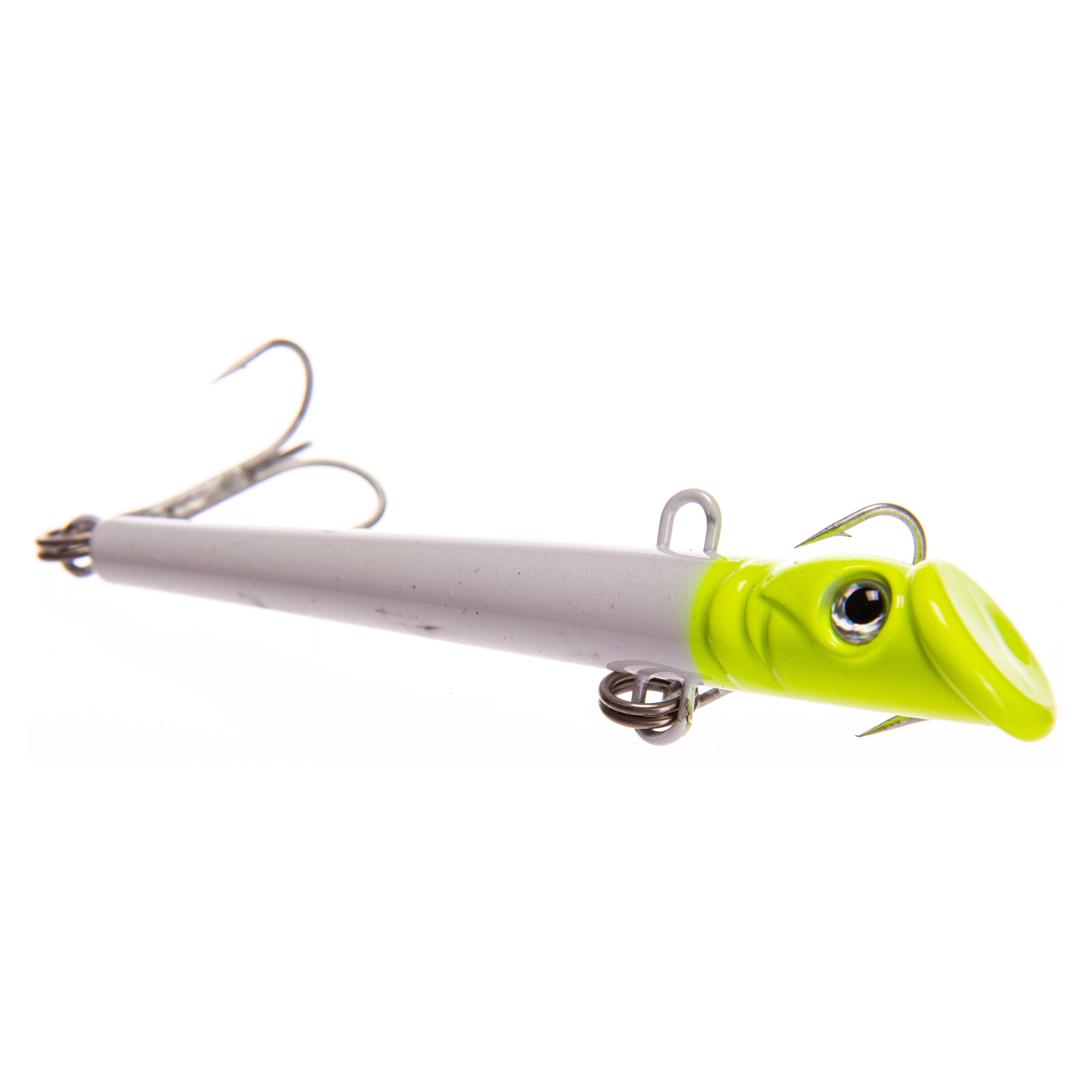 Ozark Trail Saltwater Inshore Jigging Fishing Lure, Chartreuse/White, 1 oz